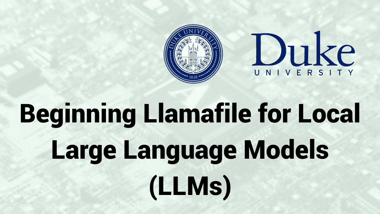 Beginning Llamafile for Local Large Language Models (LLMs)