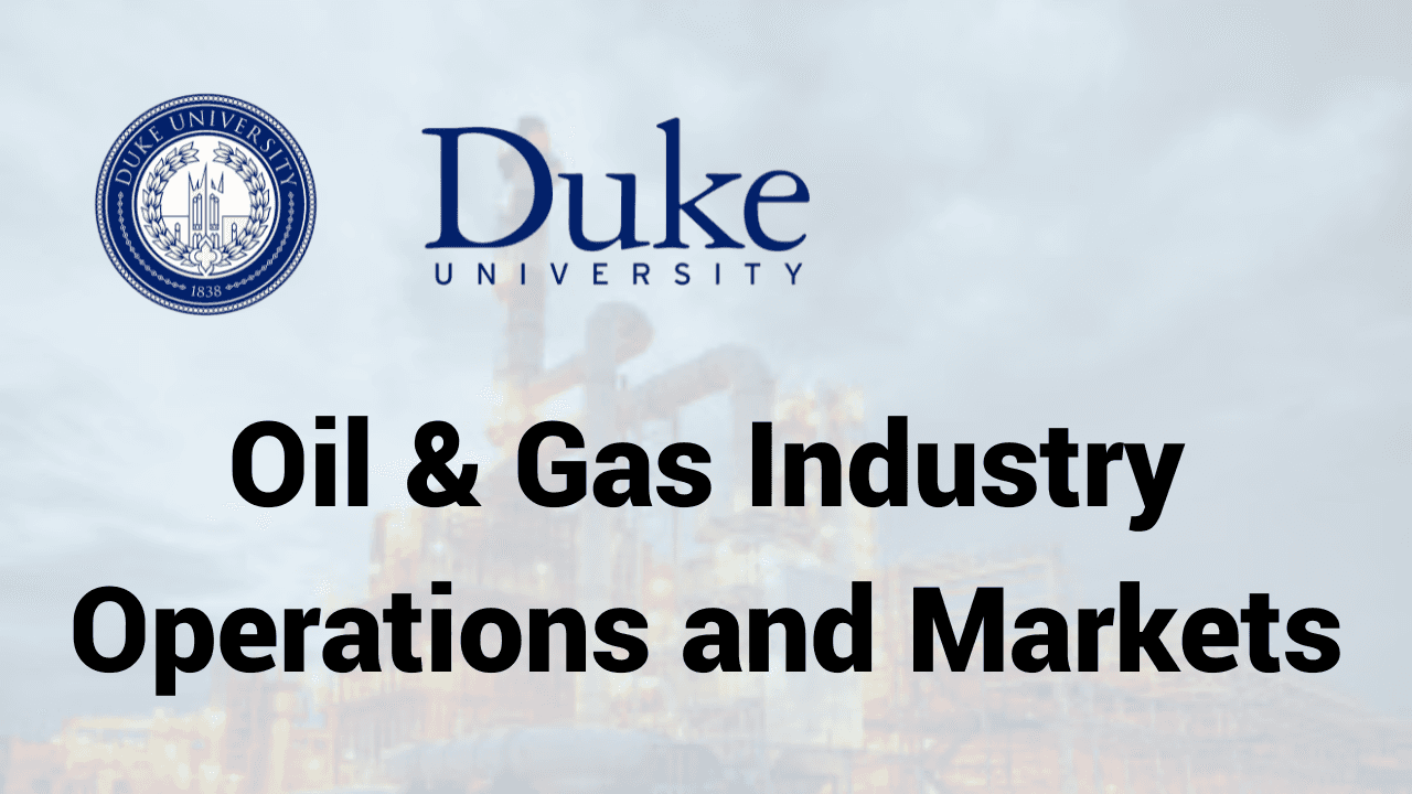 Oil & Gas Industry Operations and Markets