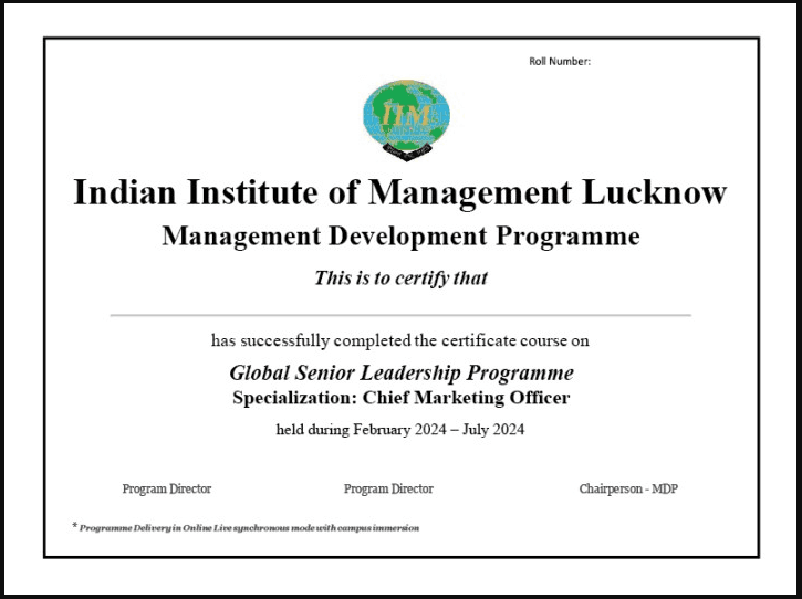 Sample Degree Certificate