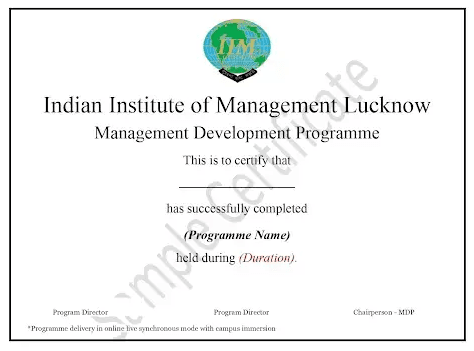 Sample Degree Certificate