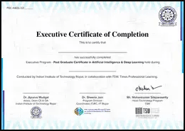 Sample Degree Certificate