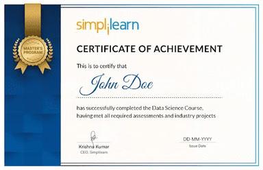 Sample Degree Certificate