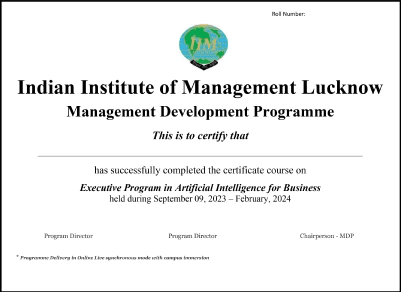 Sample Degree Certificate