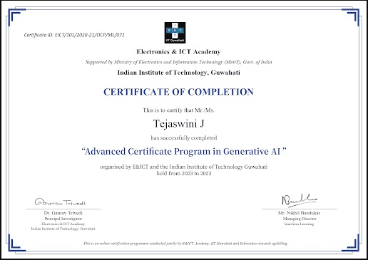 Sample Degree Certificate