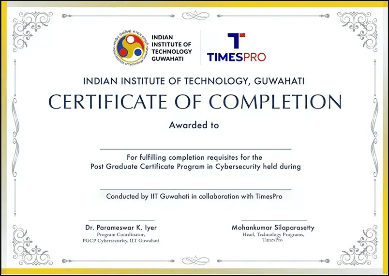 Sample Degree Certificate