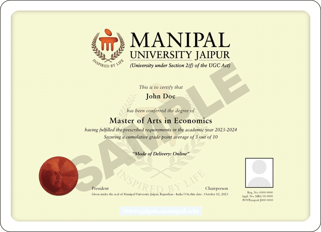 Sample Degree Certificate