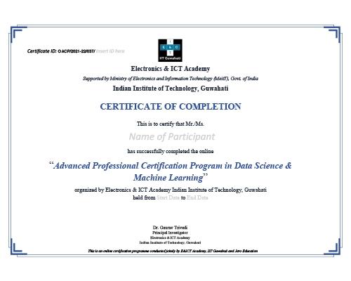 Sample Degree Certificate