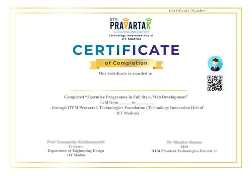 Sample Degree Certificate