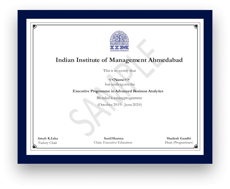 Sample Degree Certificate